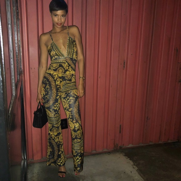 versace inspired jumpsuit